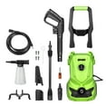thumbnail image 5 of DNA Motoring Portable High-Pressure Electric Power Cleaner Car Washer Machine 1813 PSI 1.45 GPM Green, 5 of 9