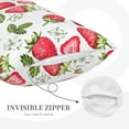 thumbnail image 5 of Fotbe Strawberry1 Pillow Cases - Envelope Closure - Luxury, Extra Soft, Cooling Pillow Covers - Wrinkle, Fade, Stain Resistant-14"x20", 5 of 9