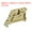 Yellow, variant on DIN Rail Mount Terminal Blocks End Stopper Screw Type Clamp Grey EW/35 Pack of 20
