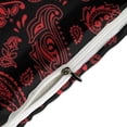 thumbnail image 4 of 3 Pcs Soft Bedding Set, Includes 1 Duvet Cover with Zipper And 2 Pillow Shams,RED PAISLEY Velvet Edition King(102"×90"), 4 of 8