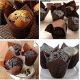 thumbnail image 2 of Juego de 10 bolsas de papel para cupcakes con forma de tulipán, moldes de papel para cupcakes con forma de tulipán, bolsa para muffins, 2 of 5