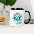 thumbnail image 3 of CafePress - PCOS Lotus Mug - 11 oz Ceramic Mug - Novelty Coffee Tea Cup, 3 of 4