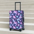 thumbnail image 6 of Pofeuu White Skull Flower Print Luggage Suitcase Cover Protector Luggage Washable Covers Aesthetic for 18/24/28/32 inch Luggage（No luggage included）-Small, 6 of 7