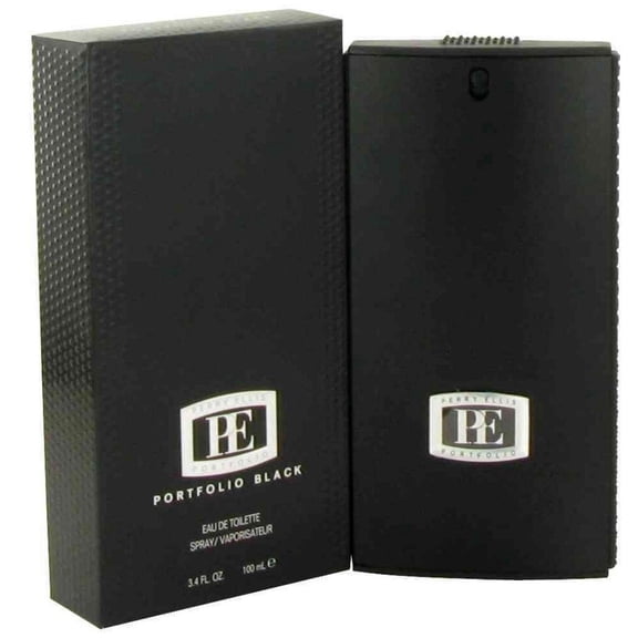 Perry Ellis Portfolio Black Eau de Toilette, Cologne for Men, 3.4 Oz