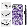 thumbnail image 3 of Butterfly on Purple Flower Leather Wallet Case for iPhone 16 Pro Max 16E 16SE4 16PRO Wallet Case Card Holder Flip, 3 of 7