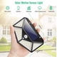 thumbnail image 5 of 4PCS Lámpara solar 100LED Luz de pared solar Jardín Luz solar Brillante Cuatro lados Inducción del cuerpo humano Luz exterior impermeable Lámpara de calle (4 piezas, 5 of 5