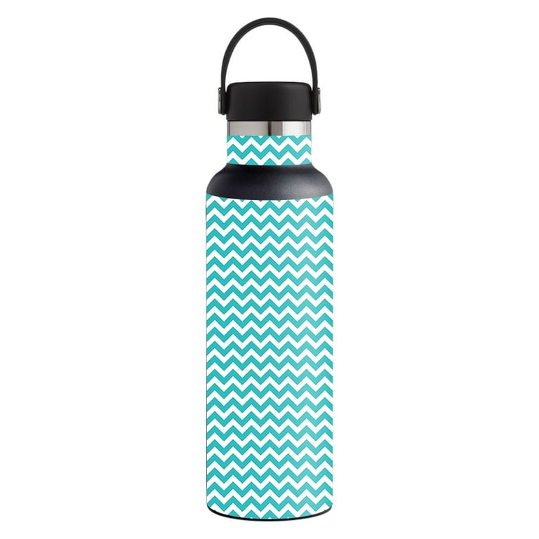 Skins Decals for Hydro Flask 21oz Standard Mouth / Red Pink Chevron