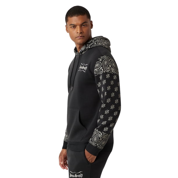Dogg Supply by Snoop Dogg Men's & Big Men's Paisley Fleece Hoodie