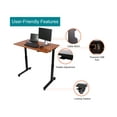 thumbnail image 6 of Stand Up Desk Store Electric Adjustable Height Standing Desk with Locking Casters and Furniture Feet (Black Frame/Black Top, 48" Wide), 6 of 6