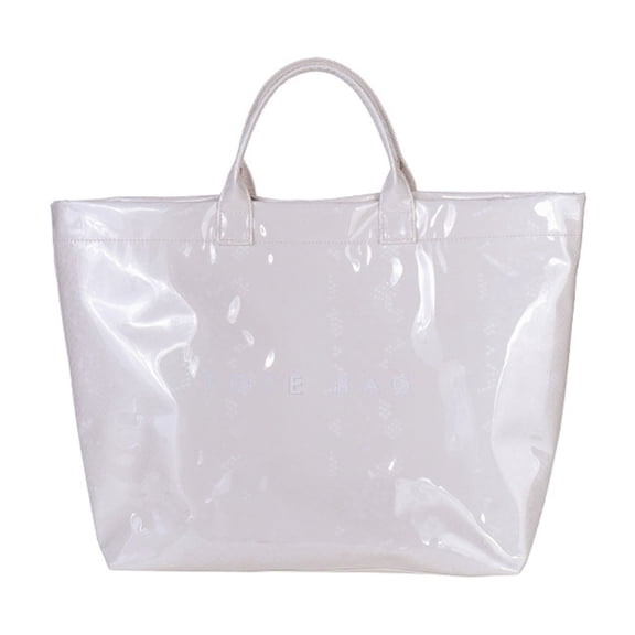 Fashion Jelly Tote Bag Large Capacity Cute Unique Casual Shoulder Handbag for Seasonal Outings Beach Days