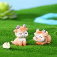 thumbnail image 5 of Sunjoy Tech Deer Ornament Cute Expressions Cartoon Anti-fade Attractive Decorative Resin Micro Landscape Deer Statue Home Decor, 5 of 8