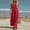 Red, variant on Linen Jumpsuit for Women Playsuits Wide Leg Dressy Pants Overall Ladies Summer Casual Dungarees Romper with Pockets Orange XXL