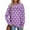 06-Purple, variant on Womens Sweatshirts Crewneck Long Sleeve Graphic Casual Loose T Shirts Trendy Vintage Fall Tops Blouses Winter Outfits 03-Dark Purple M