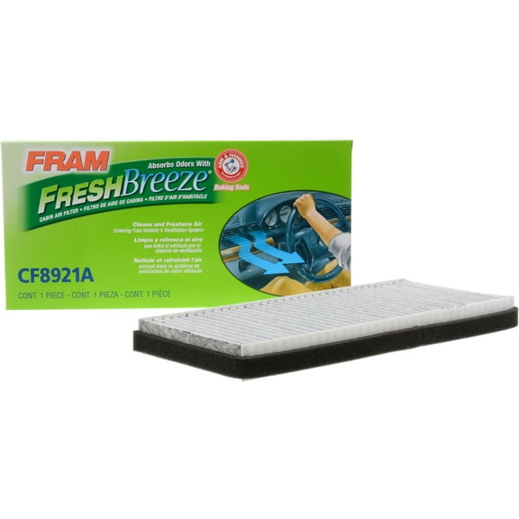 FRAM Fresh Breeze Cabin Air Filter CF8921A with Arm & Hammer Baking Soda, for Select Ford and Mercury Vehicles