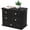 Black, variant on Oak Desk Organizer with Drawers, Durable Wooden Desktop Storage Box with Metal Handles & Non-Slip Silicone Pads, 4 Drawer Tabletop Organizer for Office, Bedroom, Bathroom, Vanity, and Makeup – Walnut