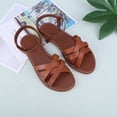 thumbnail image 4 of Sandalias Vestir Playa Cómodas Correa Tobillo Elástica Con Punta Abierta para Mujer, 4 of 9
