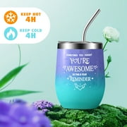 Aofmee Gift Baskets for Women, 10 Pcs Ocean Relaxing Spa Bath Gifts Sets with Flannel Blanket, Beauty Mothers Day Birthday Holiday Box Idea for Her, Blue