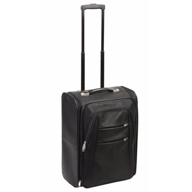 Valise Pliante en Cuir - Noir