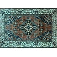 thumbnail image 1 of Ahgly Company Indoor Rectangle Persian Light Blue Traditional Area Rugs, 7' x 9', 1 of 4
