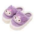 thumbnail image 2 of Venta al por mayor sanrio Kulomi dibujos animados perro de orejas grandes perro canela felpa zapatillas térmicas de suela gruesa zapatillas Boca de pescado para invierno, 2 of 4