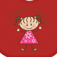 thumbnail image 4 of Inktastic My Grammie Loves Me Girls Baby Bib, 4 of 4
