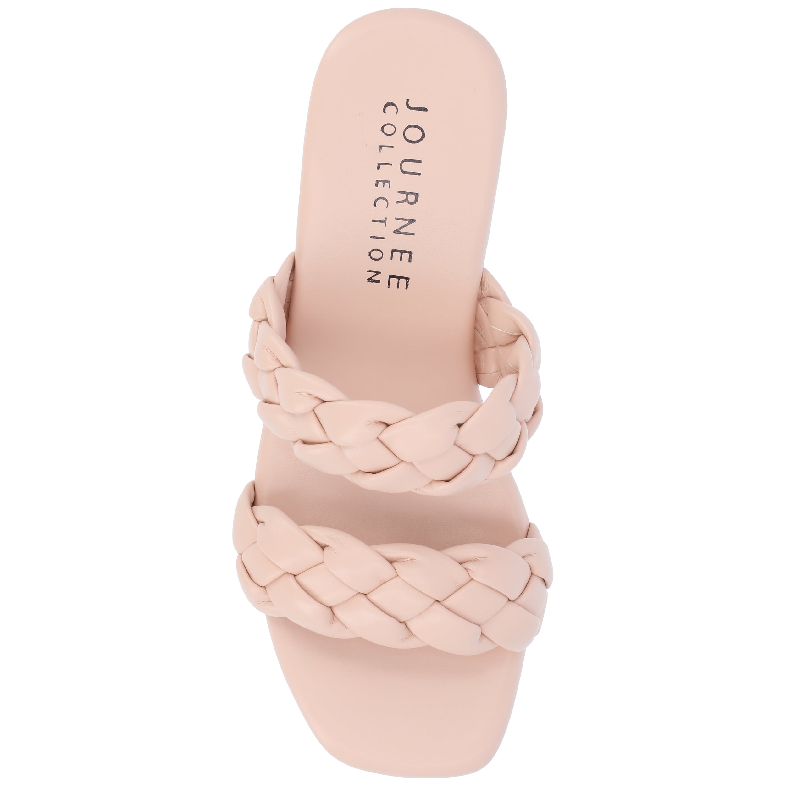Journee Womens Kyaa Braided Strap Platform Sandals