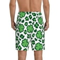 thumbnail image 3 of Bixox Men's Leopard print St. Patrick's Day printed lightweight casual shorts, soft sleep shorts with pockets., 3 of 7