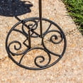 thumbnail image 2 of Evergreen Flag Beautiful Black Metal Elegant Swirl Stand Base - 11" Wide x 6" High, 2 of 11