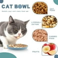 thumbnail image 4 of Feeding Bowl Pet Supplies Fatigue-Free Design For Wet And Dry Food, Pp Material Cat And Dog Bowl With Non-Slip Bottom, Kittens And Short-Legged Cats Friendly Stylish Appearance, 4 of 7