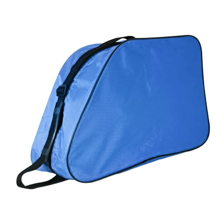 funtasica Roller Skate Bag Ice Skate Bag Handbag Portable Oxford Fabric Skate Carry Bag Storage Bag for Ice Skates for Ice Hockey Skates Blue