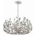 thumbnail image 3 of Crystorama Broche 6 Light Antique Silver Chandelier - 27"W x 19"H x 27"D, 3 of 10