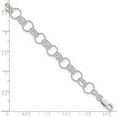 thumbnail image 2 of 925 Sterling Silver Linked Bracelet 7.5 Inch Link Bracelet for Women - 4.5 Grams, 2 of 2