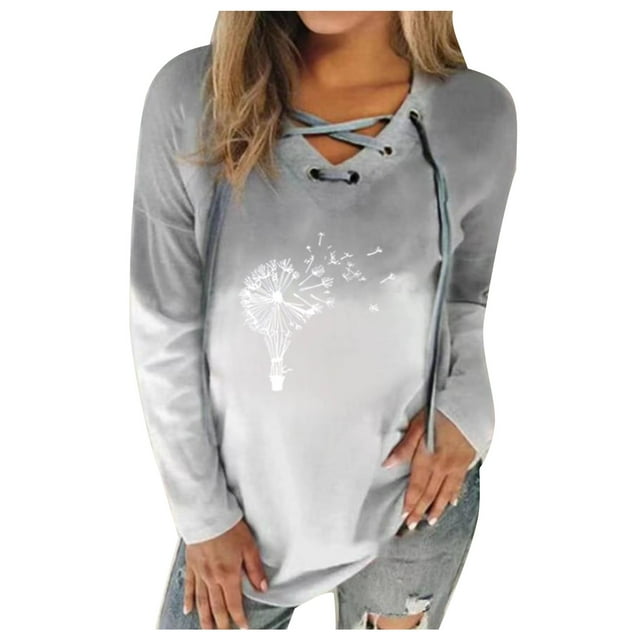 EQWLJWE Blouses à Manches Longues pour Femmes Mode Été Col en V Sans Manches Débardeur Décontracté