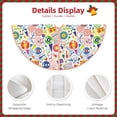 thumbnail image 3 of Bingfone Christmas Tree Skirt Mat Christmas Decoration Interior 48" -Retro Musi Disco, 3 of 6