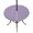 Purple, Lavender, White, variant on Round Outdoor Tablecloth with Umbrella Hole and Zipper, Sky Blue Tablecloth with Elastic Waterproof, Farmhouse Vintage Blue Solid Color Modern Patio Table Covers for 36" - 44" Picnic Pool Tables
