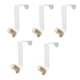 thumbnail image 1 of 5 piezas de ganchos para puerta de armario doméstico sin percha para , ganchos para abrigos, percha para toallas para el hogar, dormitorio, ropa, Blanco BLESIY Gancho de la puerta del gabinete, 1 of 3