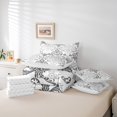 thumbnail image 5 of Feelyou Retro Damask Floral Bedding Comforter Set 7pcs, Mandala Bohemian King Bedding Sets, Hippie Western Style Reversible Bed Sheets, Breathable Home Decor, 5 of 7