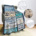 thumbnail image 5 of 19 Year Old Boy Birthday Gift, Super Soft and Warm Happy Birthday Blanket, Digital Heartwarming Sentences Creative Design Ideal Gifts for 19th, 50"x60", 5 of 5