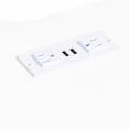 thumbnail image 5 of Floating TV Stand Cabinet, Wall Mounted Entertainment Center TV Shelf with 20 Color LED Light, Center Media Console Table Cabinet Tables for Living Room Bedroom Home, White, 5 of 8