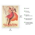 thumbnail image 2 of Tabarin Dance Hall - Paris France - featuring The Charleston - Vintage French Dance Poster by Paul Colin c.1928 - Master Art Print (Unframed) 9in x 12in, 2 of 4