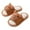 Brown, variant on TAIAOJING Toddler Girls Boys Kids Home Slides Shoes Indoor Floor Cute Cartoon Soft Comfortable Non- Linen Slipper Relaxed Fit 7-8Y