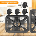 thumbnail image 6 of GCQ Air Fryer Grill Pan for Ninja Foodi DZ401 DZ550 DZ302 10 QT DualZone Air Fryers, Air Fryer Replacement Parts Grill Plate Tray Accessories, 6 of 8