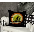 thumbnail image 2 of Halloween Pillows, Halloween Decoration Witch Dachshunds Bats Moon Pillow Insert, 18X18, 2 of 5
