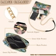 thumbnail image 3 of FORMRS Women Crossbody Purse with Chain Strap Vegan Leather Shoulder Handbag, Blue Flowers, 3 of 7