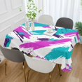 thumbnail image 2 of Yayeee Tablecloths 54" x 54" Rectangle Wrinkle Resistant Party Table Cover, Abstract Drawing, 2 of 8