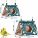 thumbnail image 2 of Casa de pájaros colgante de terciopelo cálido para invierno, para loros, periquitos, cacatúas, tórtolas, pinzones, canarios - S JAMW Sencillez, 2 of 5