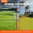 thumbnail image 2 of VEVOR 24-Chains Disc Golf Basket Portable Disc Golf Catcher Black Hole Practice, 2 of 9
