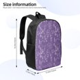 thumbnail image 2 of Xecao Lavender Flowers print Travel Backpack, Large Computer Backpack for Men Women, College School Rucksack Book Bag, 2 of 5