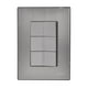 thumbnail image 2 of Placa Armada Inox 3 Apagadores Escalera 1 Modulo 10Pzs plateado 12cm, 2 of 3