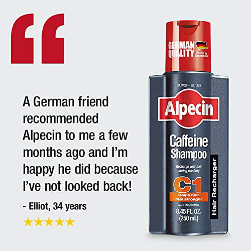 Alpecin C1, Caffeine Shampoo, 8.45 fl oz, Caffeine Shampoo Cleanses the Scalp to Promote Natural Hair Growth, Leaves Hair Feeling Thicker and - Walmart.com